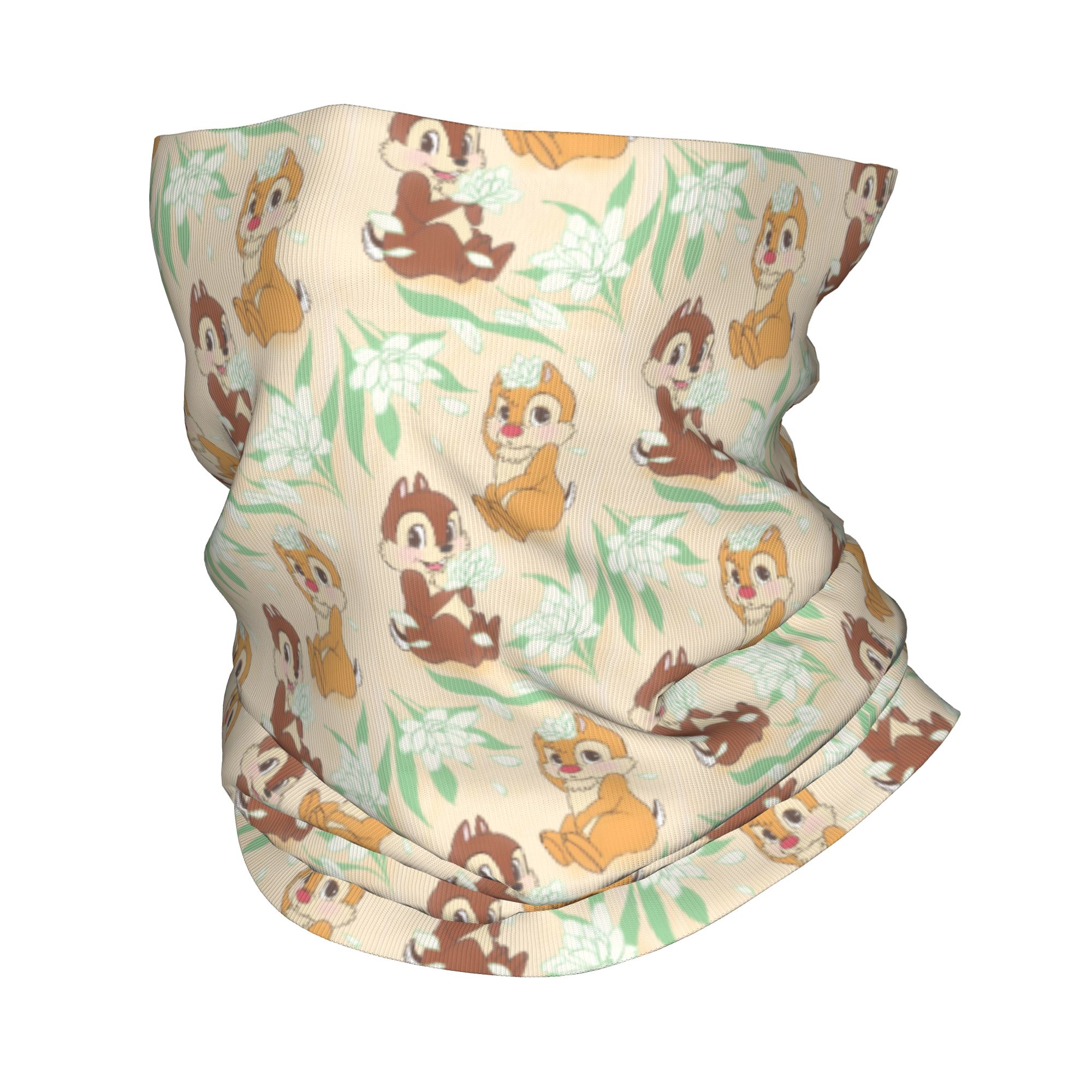 Neck Gaiter Fleece - Custom Cute C-Chip And D-Dale Bandana
