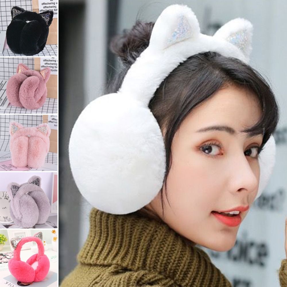 Cute Rabbit Design Animal Ear  - đánh giá và giá Earmuffs Foldable