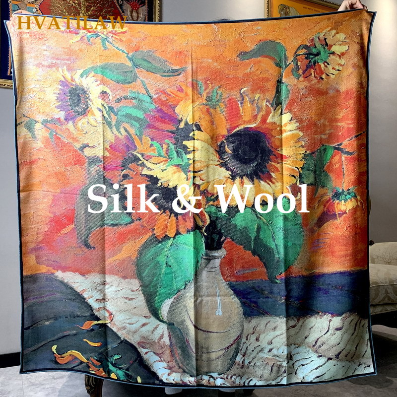 Elegant 30% Silk 70% Wool Scar - đánh giá và giá Shawl Wrap Winter